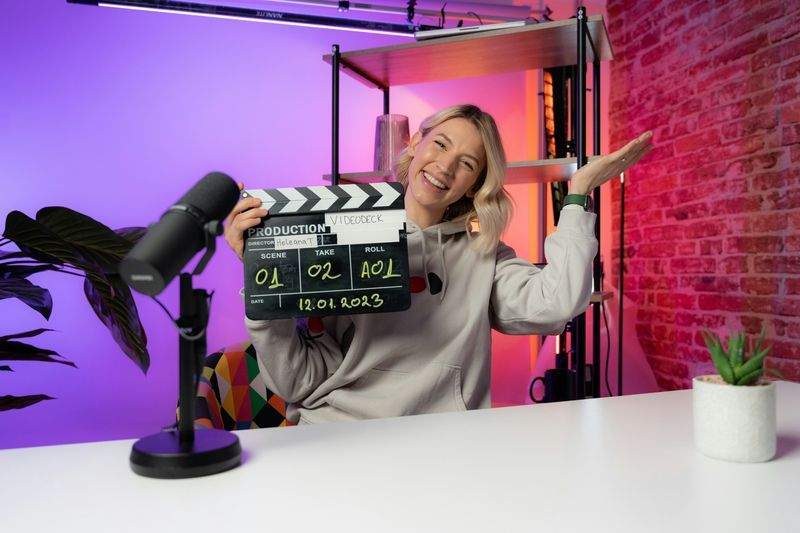 Videoopptak av podcast for publisering på sosiale medier